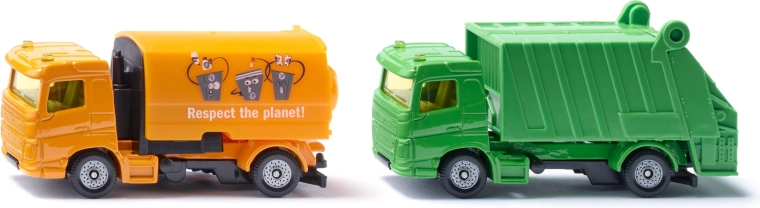 Siku Kommunal-Set mit Kehrfahrzeug und Müllwagen
