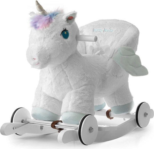 Schaukel-Einhorn mit Melodie und Rollen Milly Mally Polly