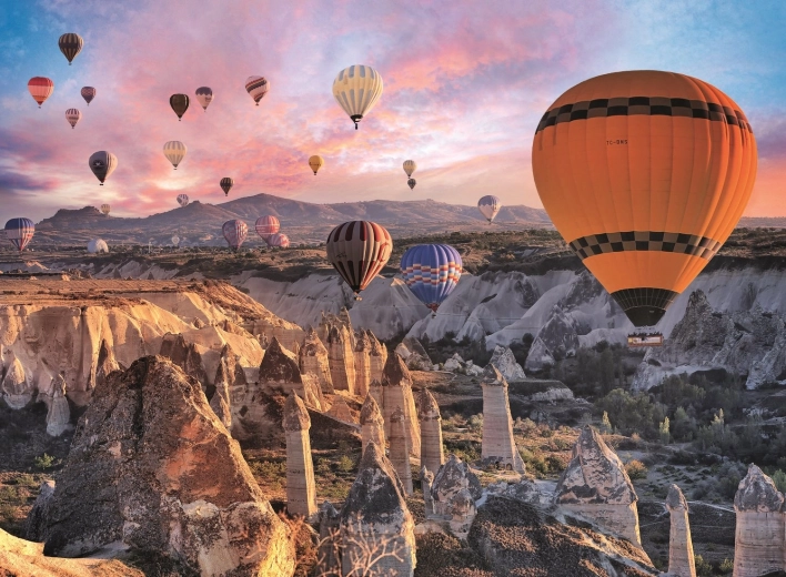 Puzzle 3000 Teile Heißluftballons über Kappadokien
