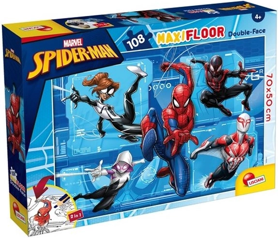 Lisciani Marvel Maxi-Bodenpuzzle Spider-Man 108 Teile, beidseitig