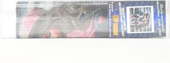 Diamantmosaik Mädchen und Junge auf der Treppe 30 × 40 cm