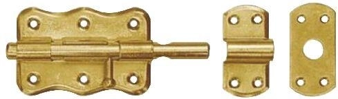 Riegel mit rundem Schieber 70 × 50 mm