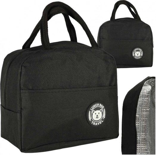 Thermoisolierte Lunchtasche – schwarz