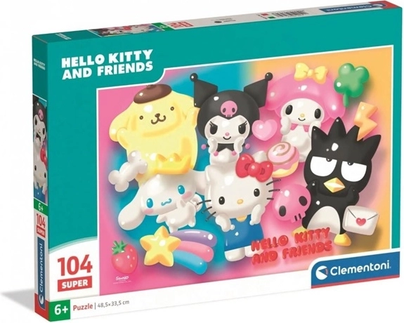 Clementoni Puzzle Super Color Hello Kitty 104 Teile