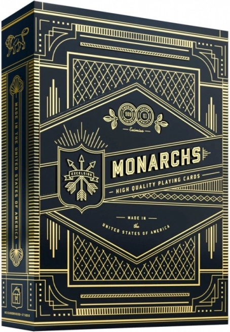 Monarchs Spielkarten Schwarz