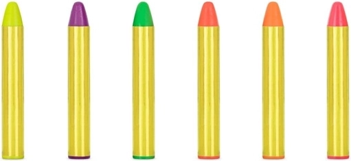 6 kräftige Farben in einem Set