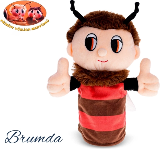 Plüsch-Handpuppe Brumda – Geschichten der Bienenbären, 24 cm