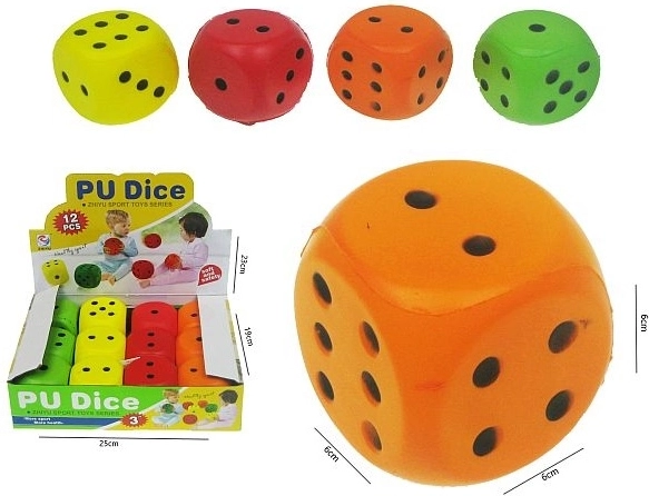 Weicher Spielwürfel 6 × 6 cm