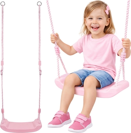 Kunststoff-Kinderschaukel KRUZZEL, rosa