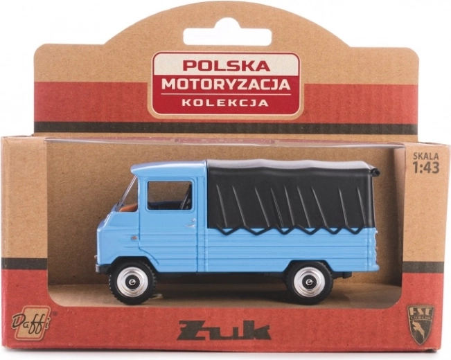 Metallmodell Lieferwagen ŻUK PRL im Maßstab 1:43 – blau