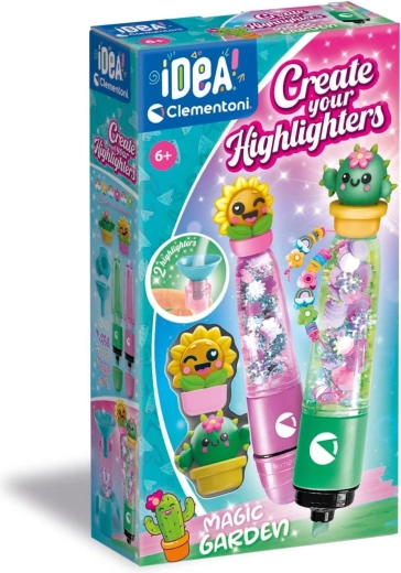 CLEMENTONI iDEA Kreativset: Gestalte deine eigenen Textmarker Magic Garden