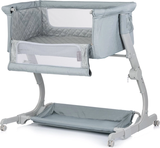 Beistellbett am Elternbett mit 3 Höhen