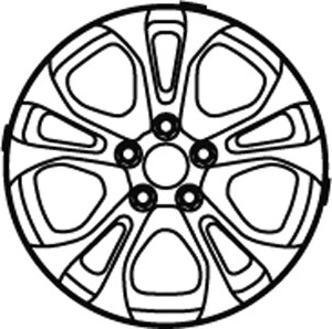 Radkappen für Kinderfahrzeug Volvo C30 (2 Stk.) JAMARA