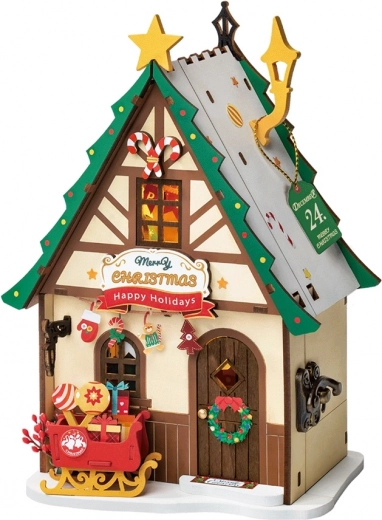 Leuchtendes Weihnachts-Miniaturhäuschen