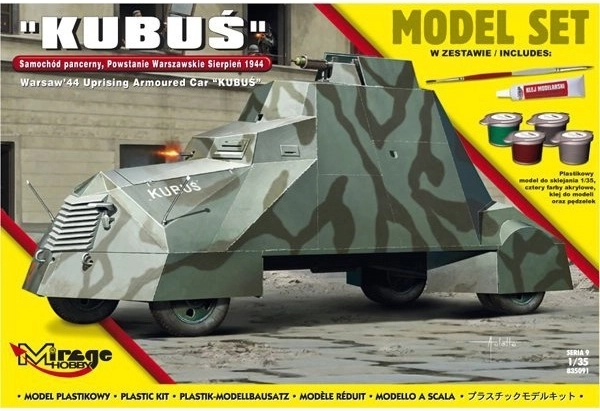 KUBUŚ gepanzertes Fahrzeug – Warschauer Aufstand August 1944, Modell 1:35