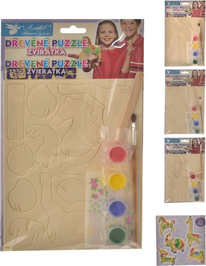 Kreativ-Set: Puzzle zum Ausmalen 15 × 20 cm (5 Motive)