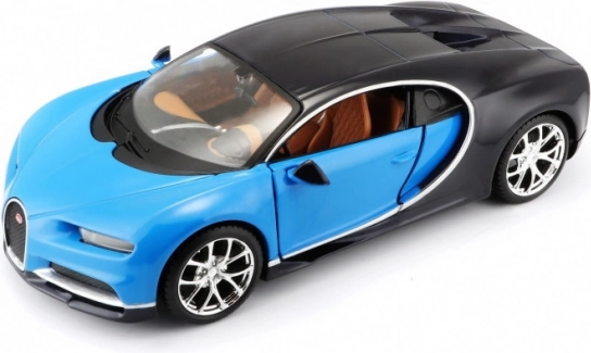 Bausatzmodell Bugatti Chiron blau