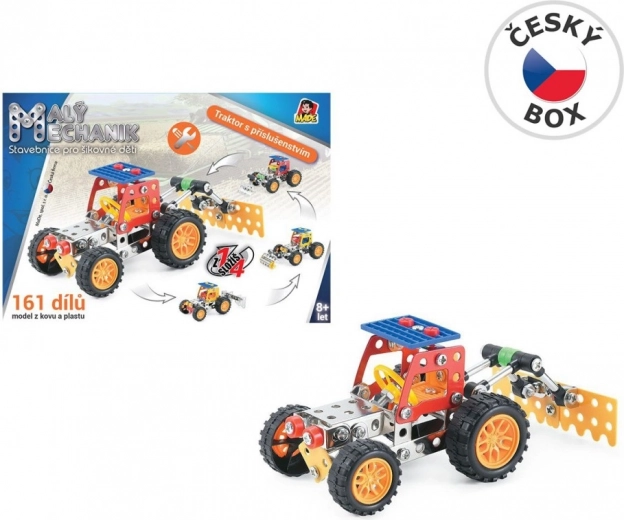 Kleiner Mechaniker Traktor mit Zubehör