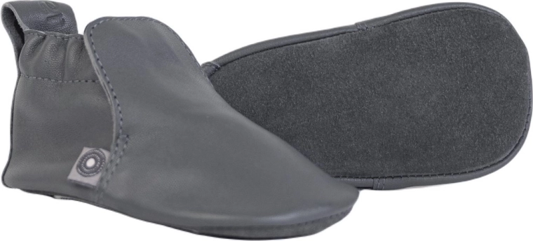 Lodger Stepper Gunmetal Lederhüttenschuhe 15–18 Monate