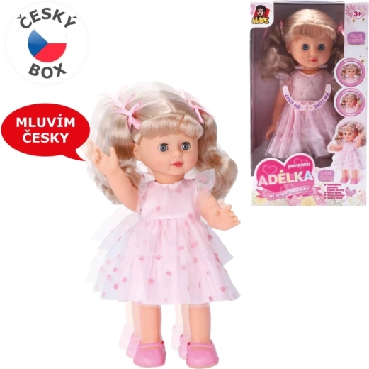 Interaktive laufende Puppe Adélka, 33 cm