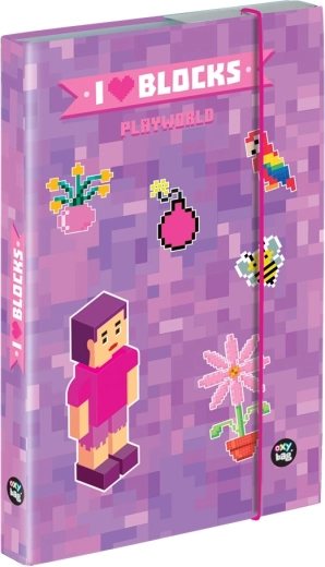 Heftbox A4 Playworld Girl mit Gummiband