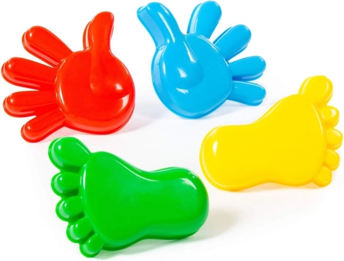 Sandförmchen-Set – Hände und Füße, 4 Stk.