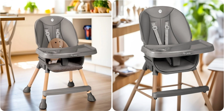 Mitwachsender 3-in-1-Stuhl zum Essen, Spielen und Lernen