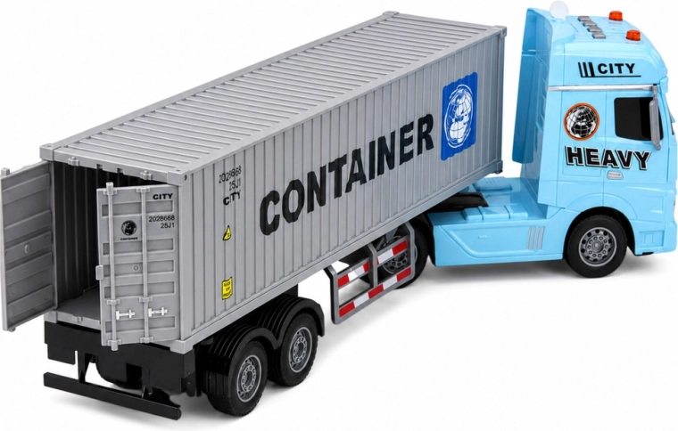 Zu öffnende Hecktüren des Containers