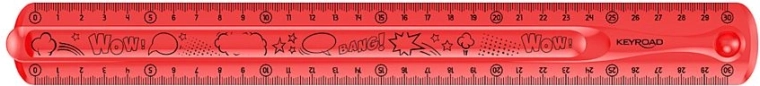 Lineal KEYROAD Flexi 30 cm rot