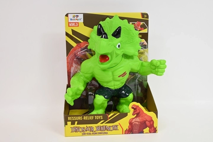 Behemoth weiche Dinosaurier-Figur Triceratops, grün