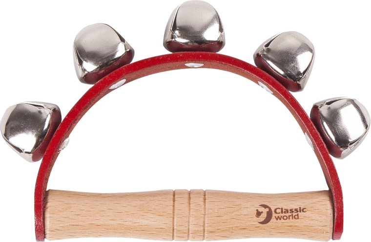 Fünf Handglocken für rhythmisches Spiel
