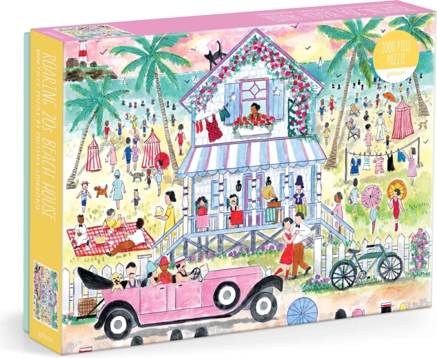 Galison Puzzle Strandhaus im Stil der Goldenen Zwanziger – 1000 Teile