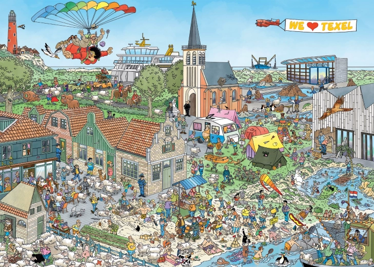 Puzzle JUMBO Insel Zuflucht 1000 Teile