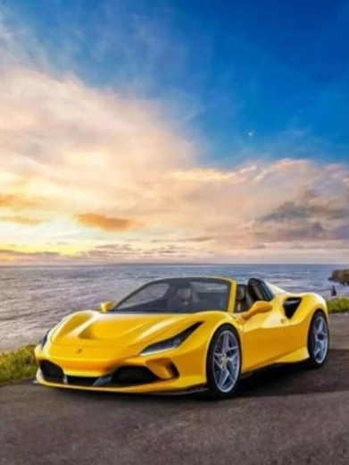 Diamantmalerei Gelbes Ferrari 30 × 40 cm