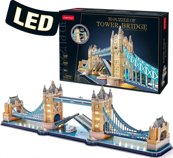 Leuchtendes 3D-Puzzle Tower Bridge - 222 Teile
