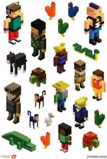 PixelArt-Aufkleber Topgal