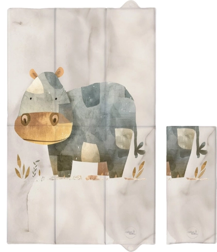 Ceba Baby Reise-Wickelunterlage Basic Cosy Hippo 80 × 50 cm