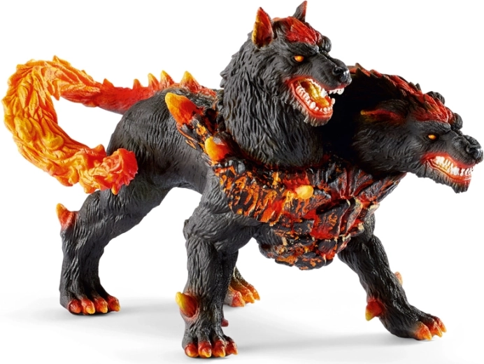 Höllenhund – Figur eines zweiköpfigen Wächters der Lavawelt