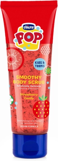 Chicco POP Körperpeeling für Kinder und Teenager Strawberry Smoothie 150 ml