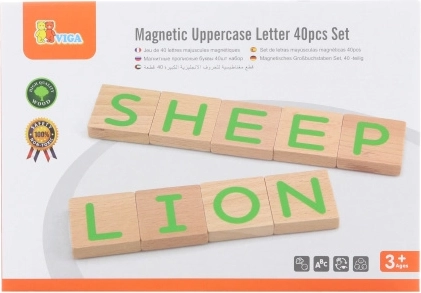 Holzmagnetische Buchstaben