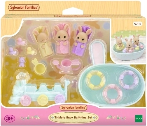Sylvanian Families Bad der Kaninchen-Drillinge