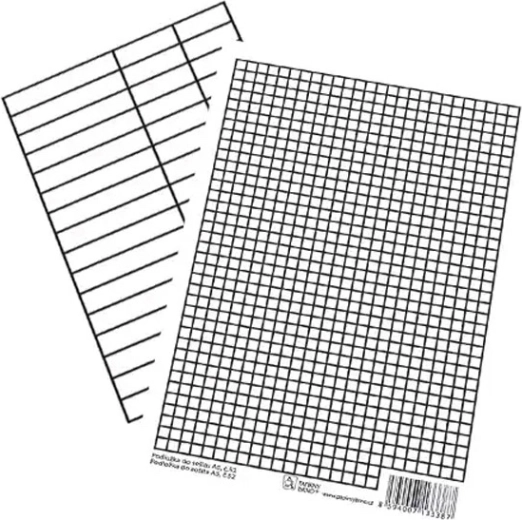 Einlegeblatt für Heft A5 – Linien und Kästchen – 1 Stück