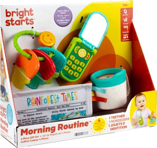 Bright Starts Geschenkset zur sensorischen Entwicklung Morning Routine