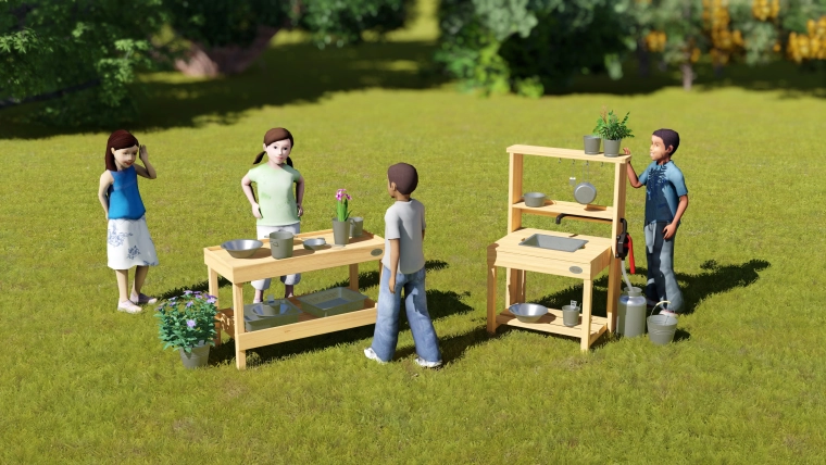 Teil der modularen EDU-Küche