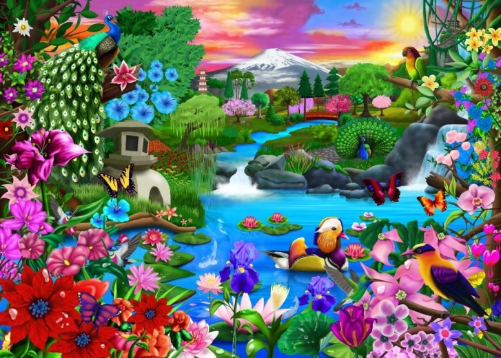 Puzzle Orientalisches Paradies 500 Teile BLUEBIRD