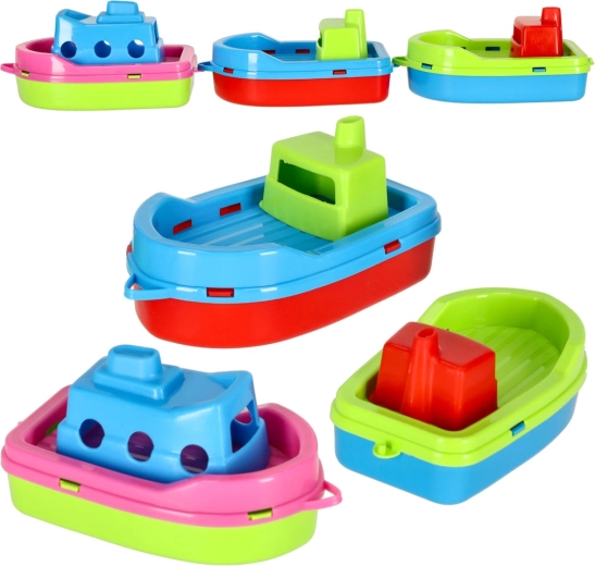 Badespielzeug bunte Boote 3 Stk.
