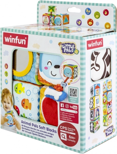 Weiche Stoffbausteine Lieblingstiere