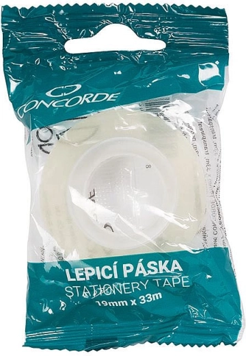 CONCORDE Klebeband 19 mm × 33 m, transparent