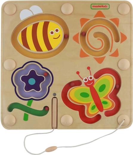 Magnetisches Holzlabyrinth mit Insektenmotiv MASTERKIDZ