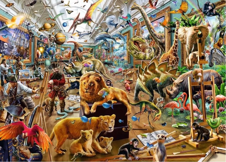 Ravensburger Puzzle Chaos in der Galerie 1000 Teile